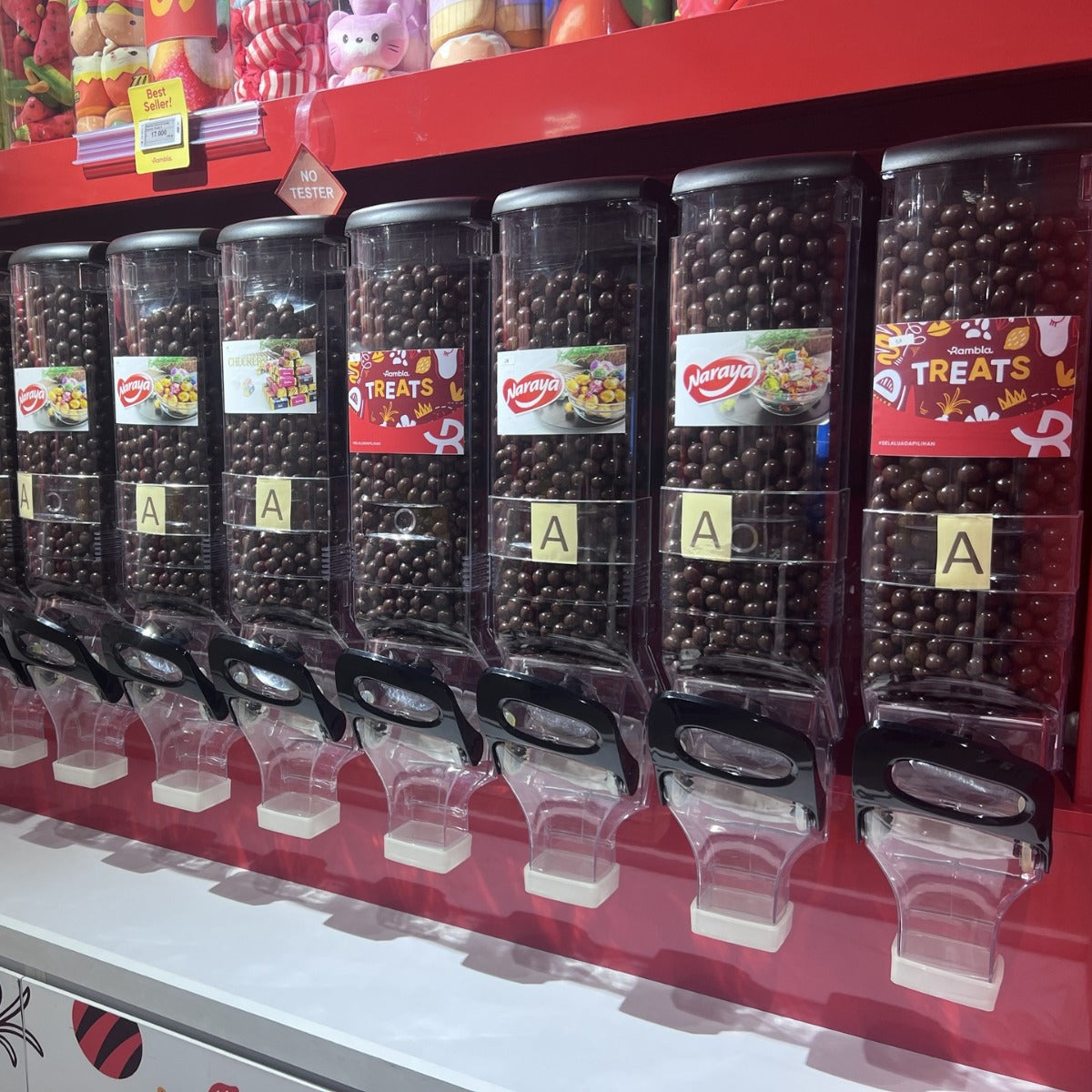 Supermarket high-transparency plastic wall-mounted self-service pull-down candy fried goods, dried fruits, moisture-proof sealing, food gravity box with lid