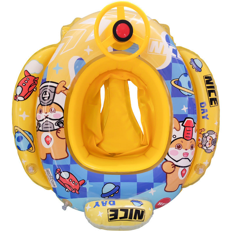 A: Children's baby swimming ring, sitting ring, thickened steering wheel, cartoon infants, armpit ring, seat ring, floating ring, 0-3-6 years old