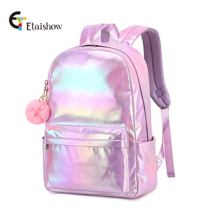 A Cross border 2024 Primary School Students Third to Sixth Grades Three piece Set of backpacks Waterproof Large Capacity Insulation Bag Colorful Backpack