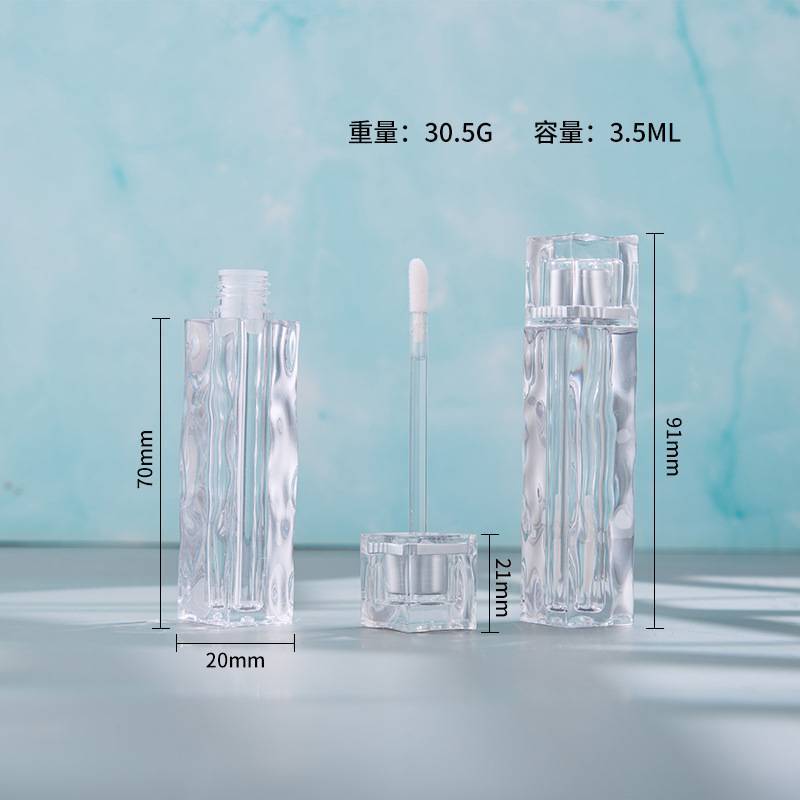 A Spot Crystal Wave Lip Gloss Tube, Clear Pigment, Ice Cube, Lip Gloss, Empty Tube, Bottle Bottle, Lipstick Tube, Makeup Packaging