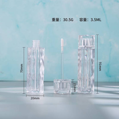 A Spot Crystal Wave Lip Gloss Tube, Clear Pigment, Ice Cube, Lip Gloss, Empty Tube, Bottle Bottle, Lipstick Tube, Makeup Packaging