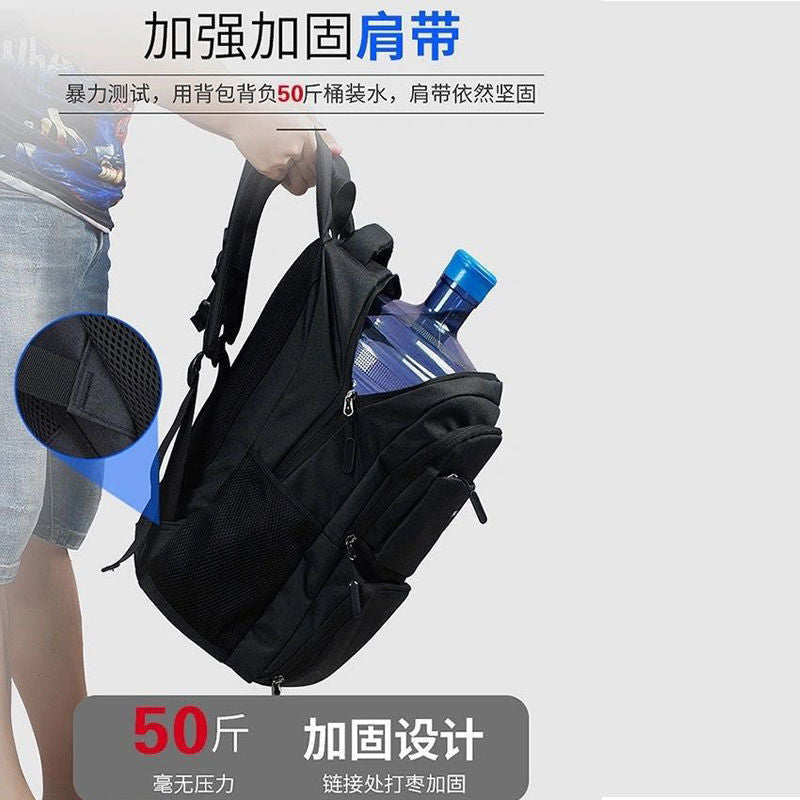 Mochila para hombre, de gran capacidad, sencilla, para negocios, para ordenador, para viajes de ocio al aire libre, para estudiantes, venta al por mayor de fábrica 