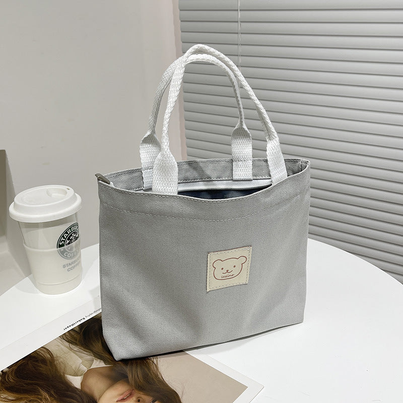 Bolso de lona para mujer, bolso para el almuerzo