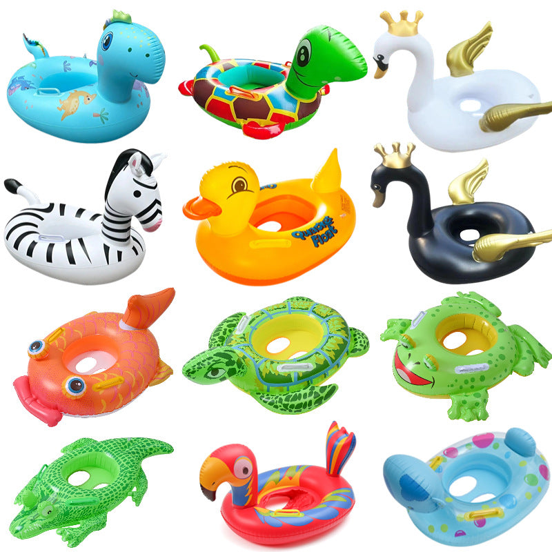 A Water Seat Ring Children's Swimming Seat Ring Animal Pattern 17 Patterns to Choose from 0-5-year-old Baby Seat Ring