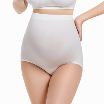 A maternity underwear high waist comfortable first, middle and late pregnancy support seamless breathable high elastic briefs women