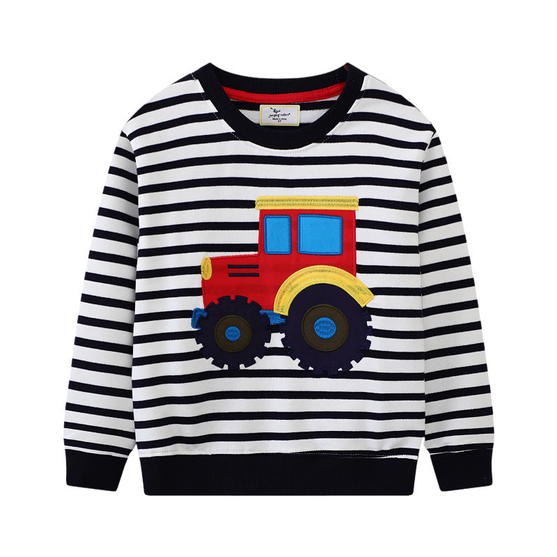 A European and American long-sleeved cute boys' tops autumn new sweaters boys' babies' casual children's clothing cross-border sources