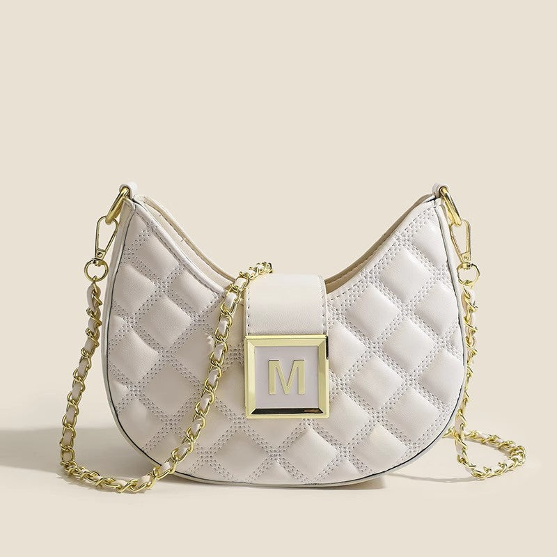 Diamond Shoulder Underarm Bag Versatile Chain Crossbody Bag