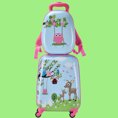 Children's suitcase, school bag, 18 inch universal wheel