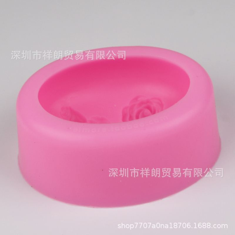 A flower handmade cake baking fondant silicone molds soap molds