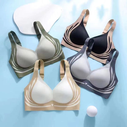 A collection of auxiliary breasts, soft support underwear, women's adjustable small chest, gathered anti sagging, running and shock-absorbing sports fixed cup bra