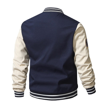 A European and American baseball jersey men's winter new trend loose bomber jacket youth casual loose jacket