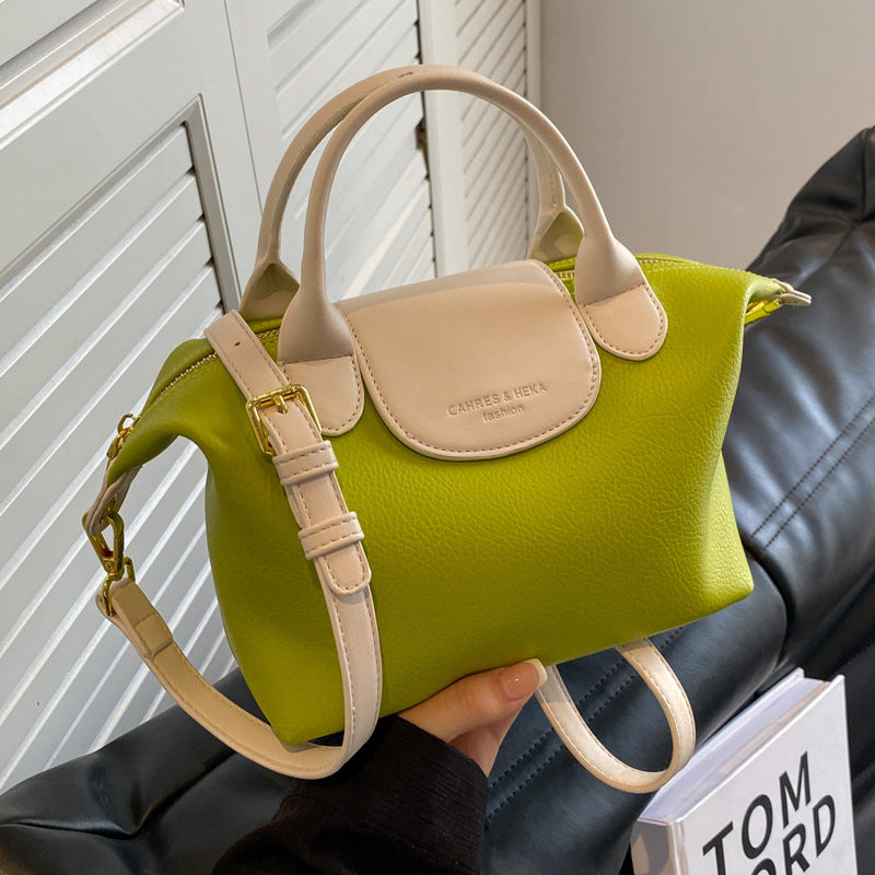 Women's hand-held shoulder small bucket bag 0.41KG