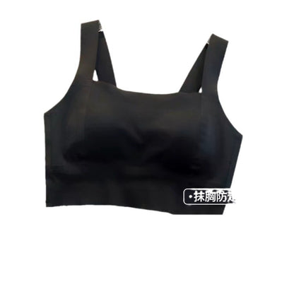 A Summer seamless nude comfortable anti-light sports vest thin bra inside and outside wear power vest women