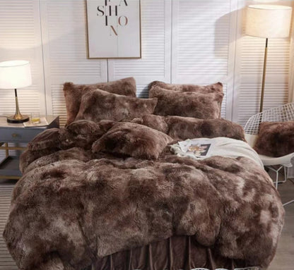 A water mink four-piece set plush crystal plush quilt cover Amazon cross-border foreign trade three or four-piece set manufacturer wholesale