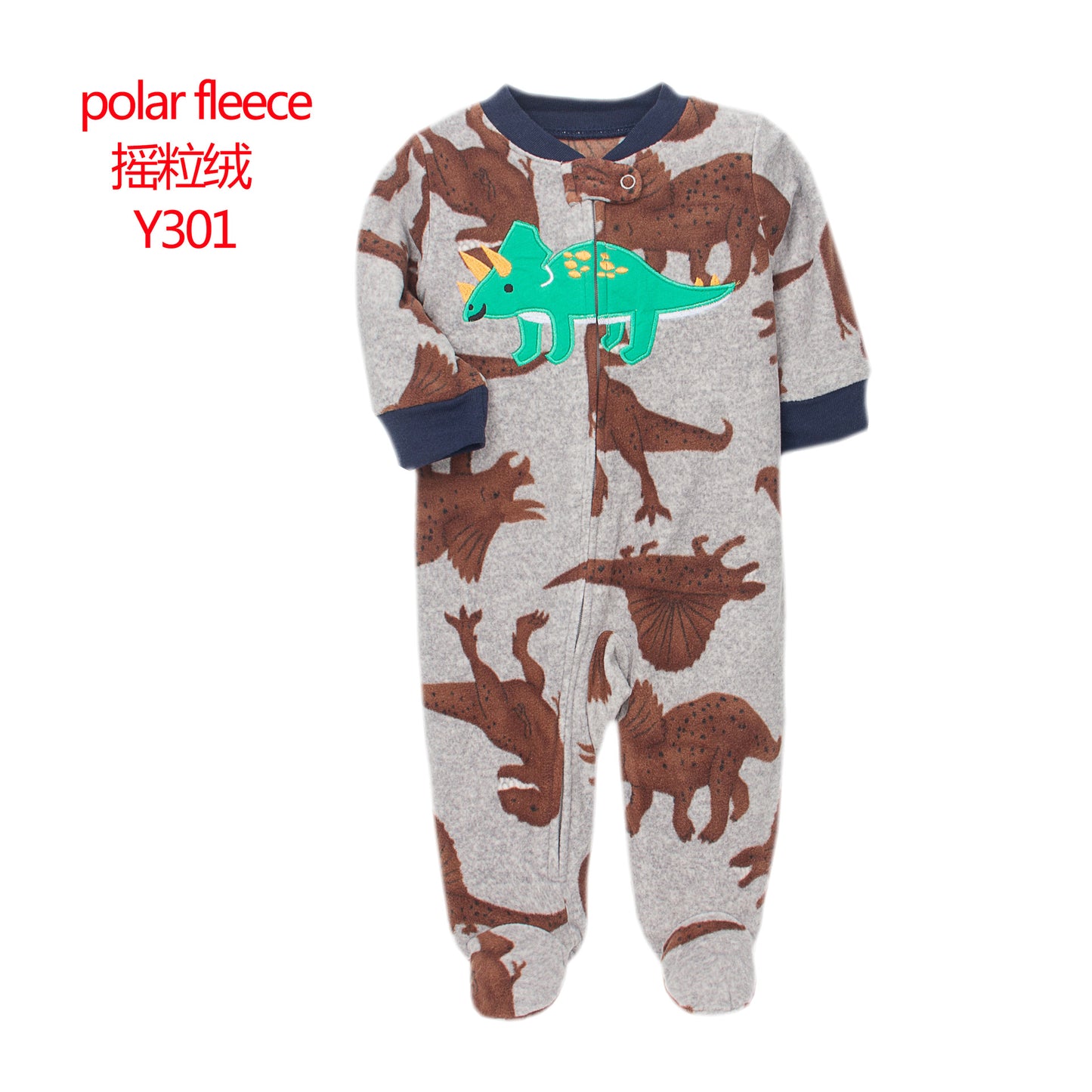 A manufacturer fleece foot climbing clothes long-sleeved onesies baby going out clothes baby Romper pajamas