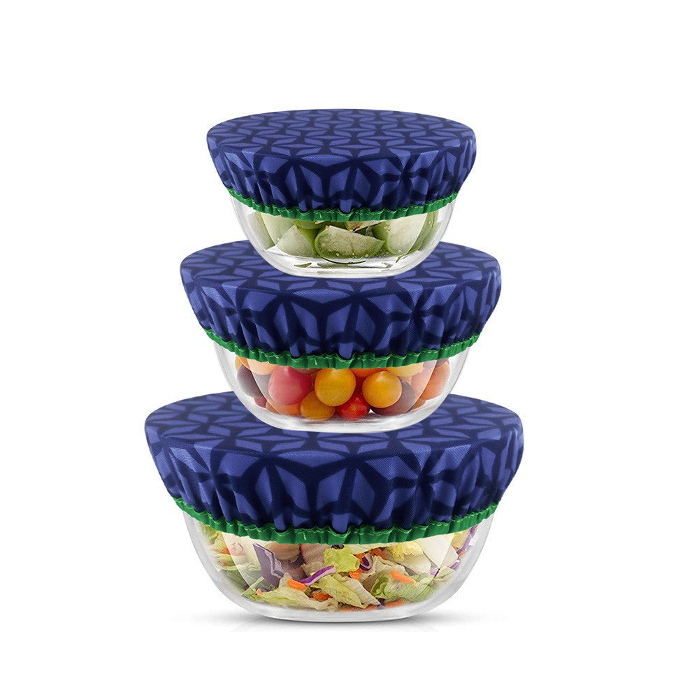 A Amazon new kitchen supplies American bowl cover 3-piece set reusable bowl cover dish cover