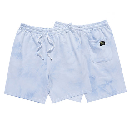 A summer new gradient tie-dye shorts for men and women loose ins hip-hop casual beach couple pants