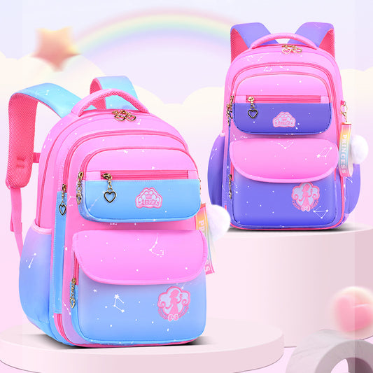 A internet celebrity refrigerator test door opening backpack for elementary school students Gradual children Wholesale girl ultra light and large capacity backpack for weight reduction