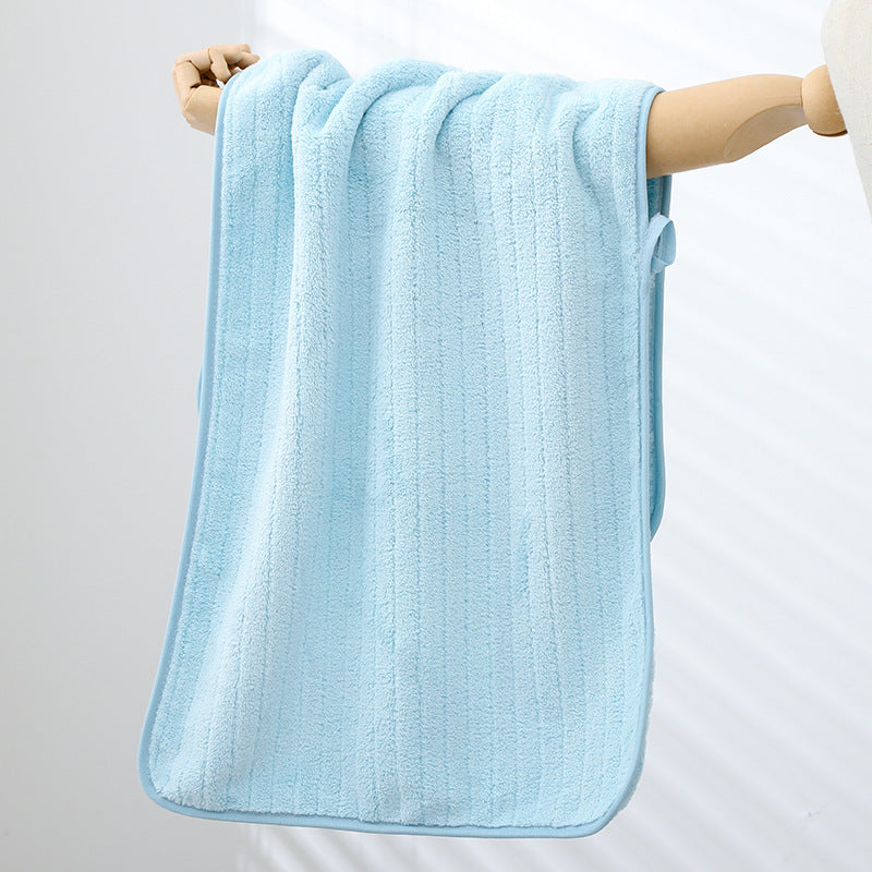 A towel wholesale factory thickened adult household coral fleece towel soft and absorbent one piece hair shake fast the same style