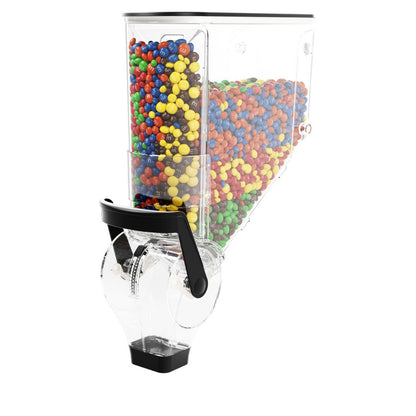 A Wall Mount Dispenser Nut Candy Chocolate Beans Gravity Food Box Deposit Pin Clear Plastic Gravity Jar