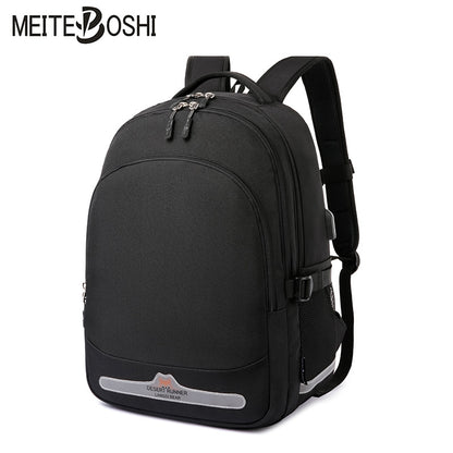 A Multi grid Large Capacity Backpack Cross border Fashion Simplicity Student School Bag Heat Transfer Oxford Cloth Casual Backpack