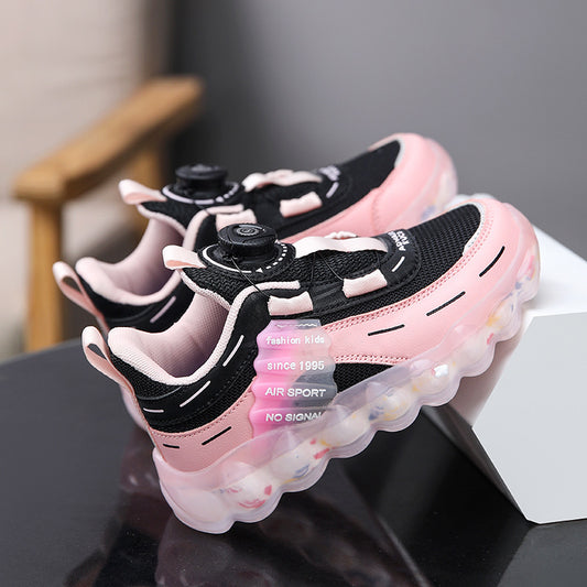 Middle and large children's running shoes mesh breathable children's student sports shoes girls children's autumn shoes outdoor