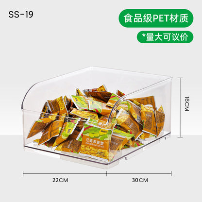 A spot wholesale pet supermarket display food box square loose weighing box transparent plastic candy box miscellaneous grains anti-drop