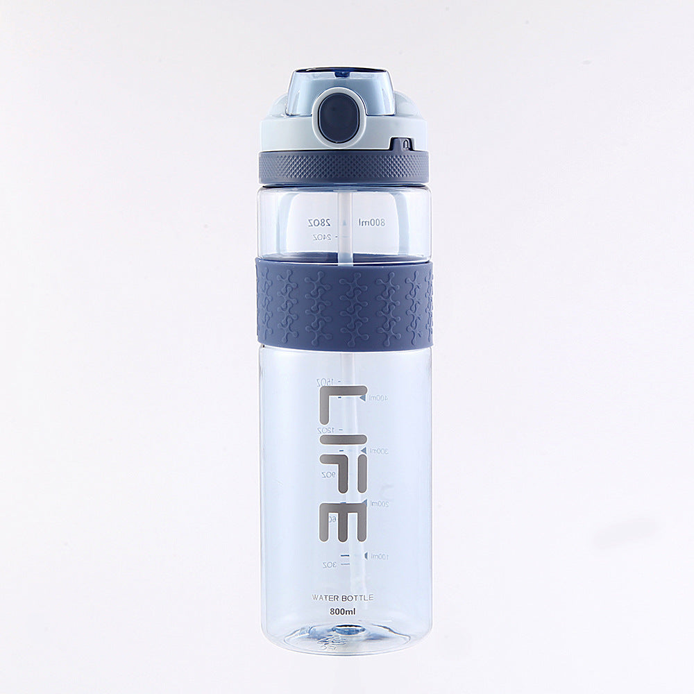 A Summer High Beauty Outdoor Fitness Portable Plastic Cup Customized Cup Student Wholesale Sports Water Cup Space Cup