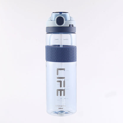 A Summer High Beauty Outdoor Fitness Portable Plastic Cup Customized Cup Student Wholesale Sports Water Cup Space Cup