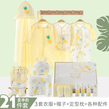 Newborn Spring/Summer Gift Box Baby Thin Clothes Newborn Full Term Baby Set Birth Supplies Complete Set Box