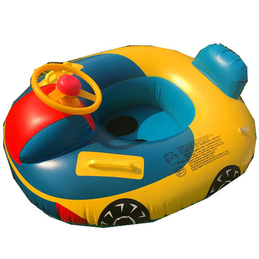 Large padded car horn boat steering wheel cross-border covered swimming ring infant swimming seat