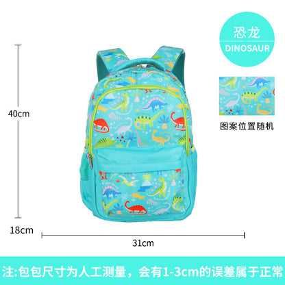 Mochila escolar de gran venta transfronteriza, mochila de dibujos animados, conjunto de tres piezas, lonchera, bolsa para bolígrafos, mochila de gran capacidad en stock 