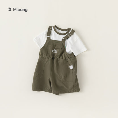 Conjunto de dos piezas de camiseta y pantalones cargo de verano para niños de Babycity, ropa coreana para bebés, XT84052 