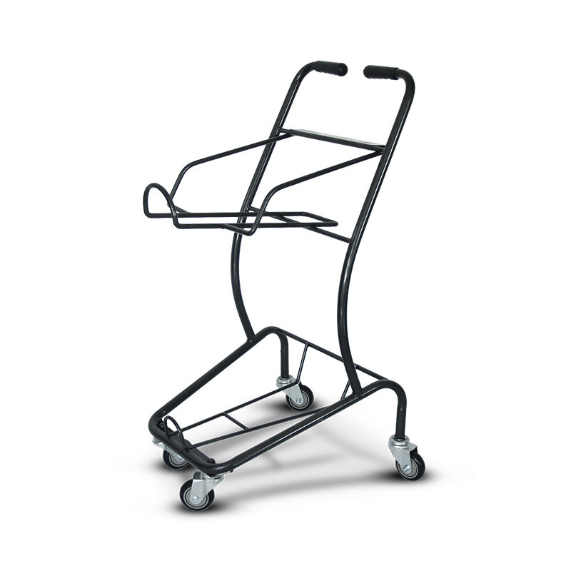 A herringbone foot shopping cart supermarket trolley folding trolley with stool shopping cart wholesale