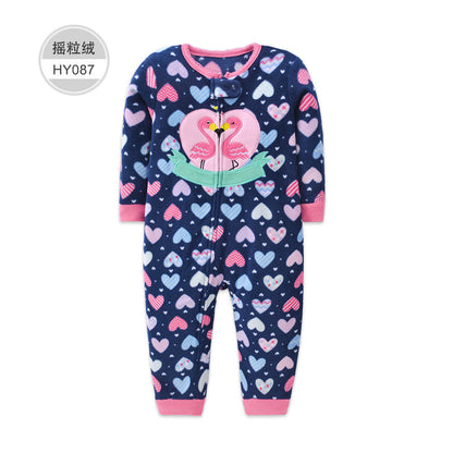 A Autumn and winter new baby onesie baby climbing clothes wholesale fleece Romper newborn clothes cross-border special supply