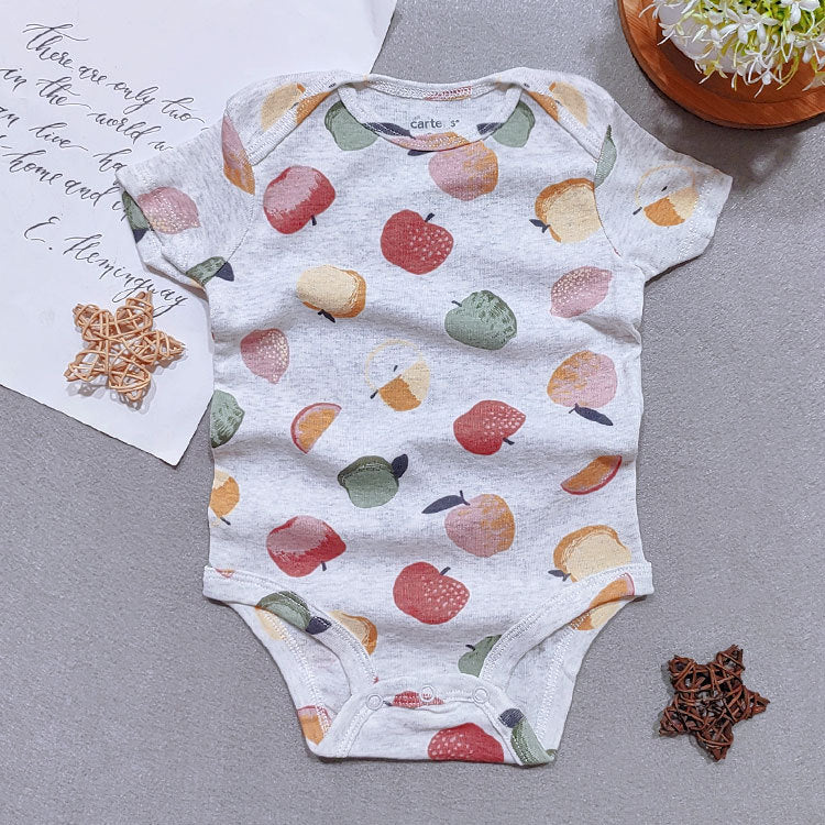 A New Summer Newborn Fart Bag Baby Cotton Short sleeved jumpsuit Baby Polar Bear Wholesale for Foreign Trade