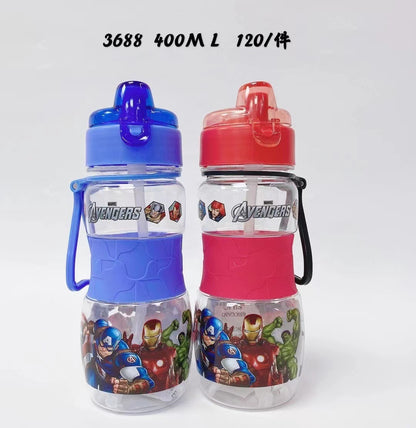 Un lote de pajitas a la venta, pajitas de dibujos animados para niños, vasos creativos de boca pequeña, vasos con asa, botellas de agua para estudiantes 