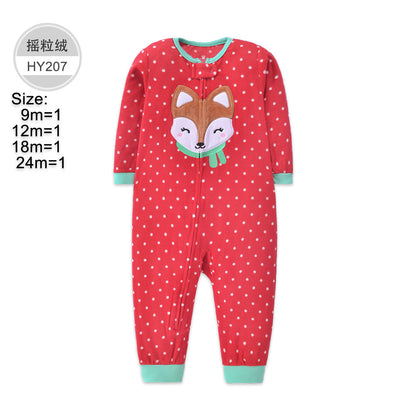 A source factory spot wholesale baby clothes baby pajamas fleece infant winter jersey onesie