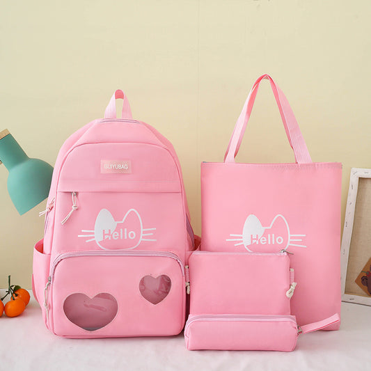 A new school bag, women's ins, high-value student bag, large-capacity bag, small fresh backpack, Korean backpack, backpack