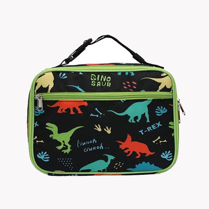 Nueva mochila escolar de tres piezas con diseño de dinosaurio de dibujos animados de Amazon para niños en edad escolar primaria, bolsa para bolígrafos con carga reducida y protección para la columna vertebral 