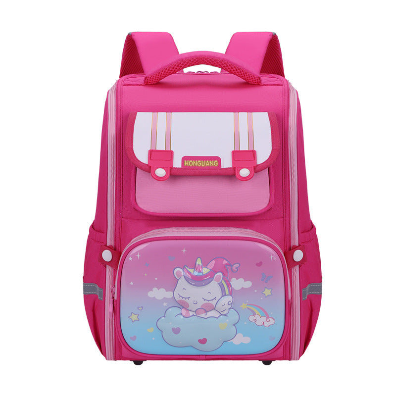 Mochila escolar transfronteriza totalmente abierta para alumnos de primaria, exportación de comercio exterior, mochila infantil, astronauta, dinosaurio, sirena 