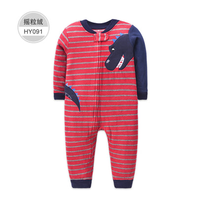 A Autumn and winter new baby onesie baby climbing clothes wholesale fleece Romper newborn clothes cross-border special supply