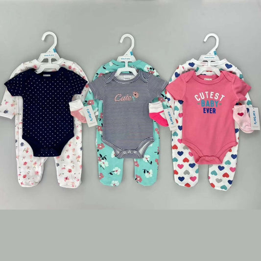 One-piece suit newborn baby 3-piece small size one-piece khaki foreign trade export cross-border wholesale Europe and the United States.