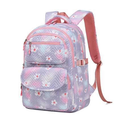 Un nuevo conjunto de tres piezas con estampado de Amazon, mochila transparente y dulce para estudiantes, conjunto de tres piezas con mochila de moda 