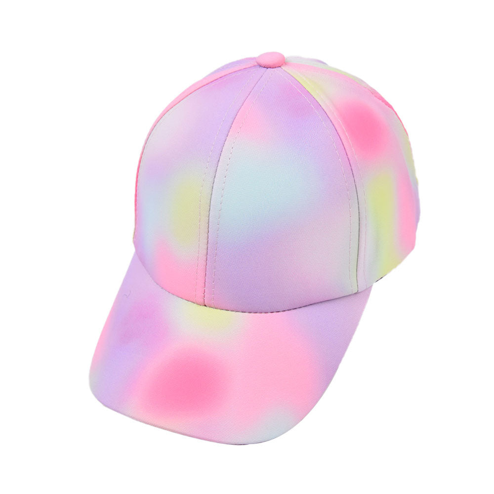 A cross-border foreign trade new cartoon cute baseball cap Europe and the United States baby outdoor fashion sunshade cap tie-dyed hat