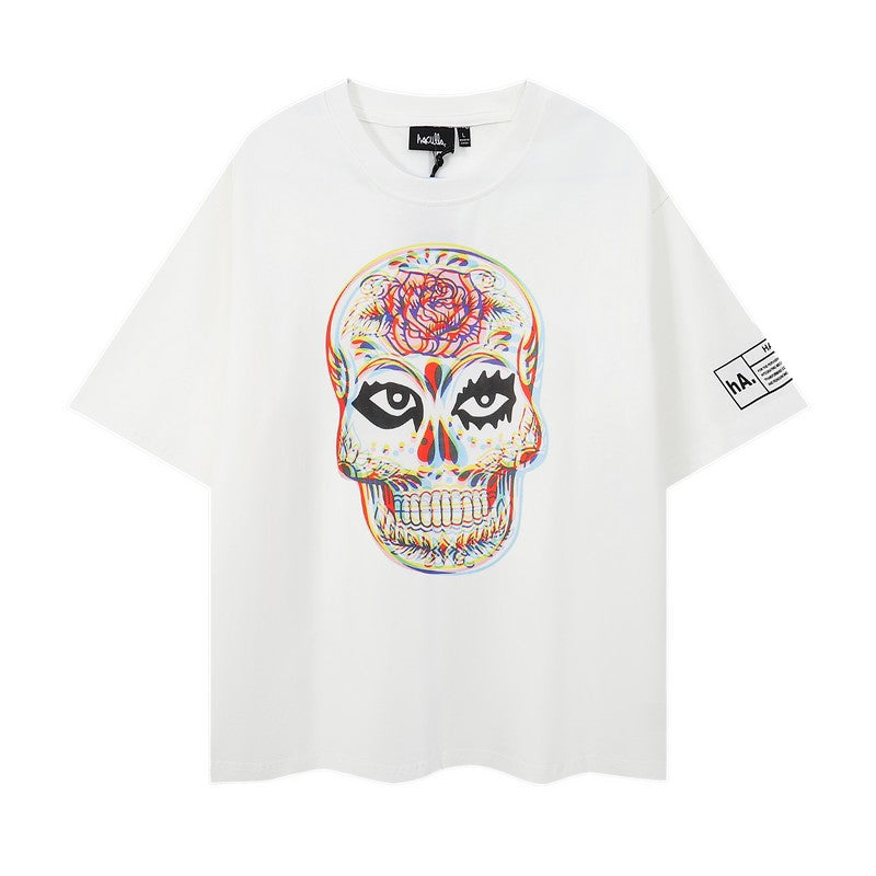 A HACULLA street minority art graffiti printed T-shirt bottoming shirt new cotton casual round neck and short sleeve in summer