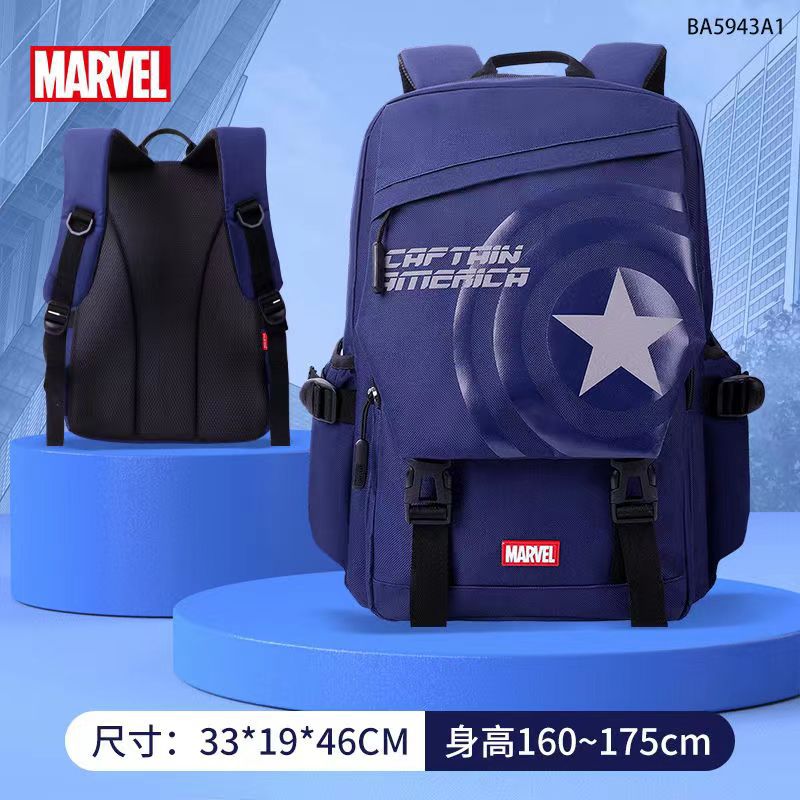 Mochila escolar genuina de Disney Marvel para niños, para estudiantes de primaria, de 1.º a 3.º grado, ligera, de gran capacidad, para niños, venta al por mayor 