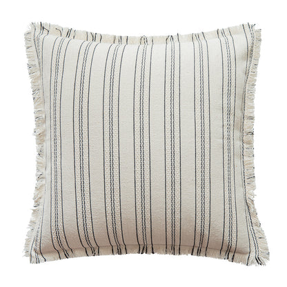 A Bohemian Striped Pillow Cover Embroidered Jacquard Fringe Pillow Cushion Cover Pastoral ins Wind Fringe Pillow