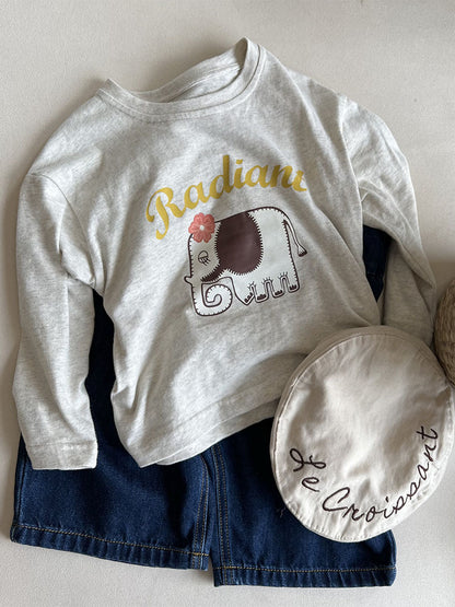 Girls&#039; Sweaters Spring and Autumn 2024 New Korean version of cartoon girls&#039; baby pullover long sleeve fashion girls&#039; children&#039;s spring clothes 0.3kg.