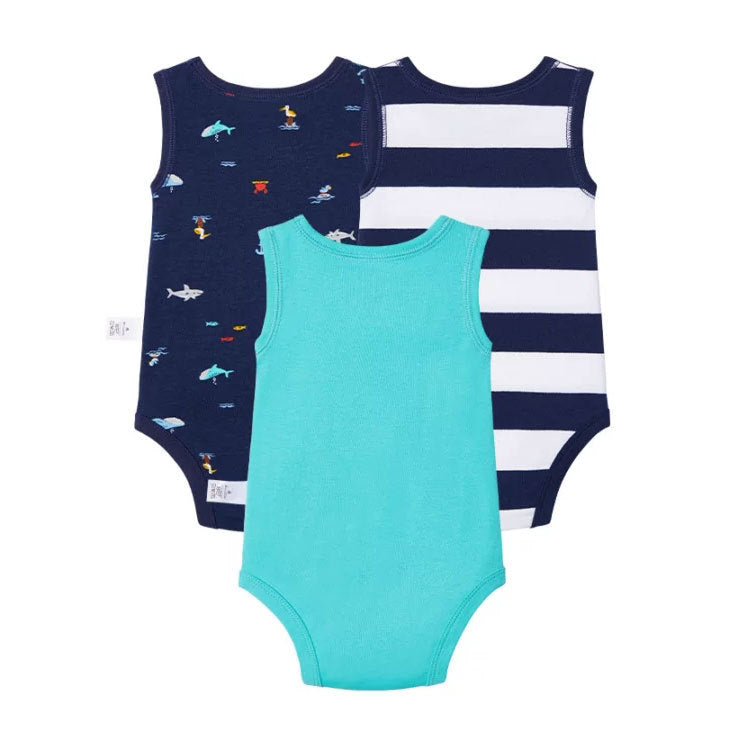 A Summer Newborn Sleeveless jumpsuit for infants and young children, baby wrap for buttocks, male baby pure cotton vest, triangle crawling wholesale